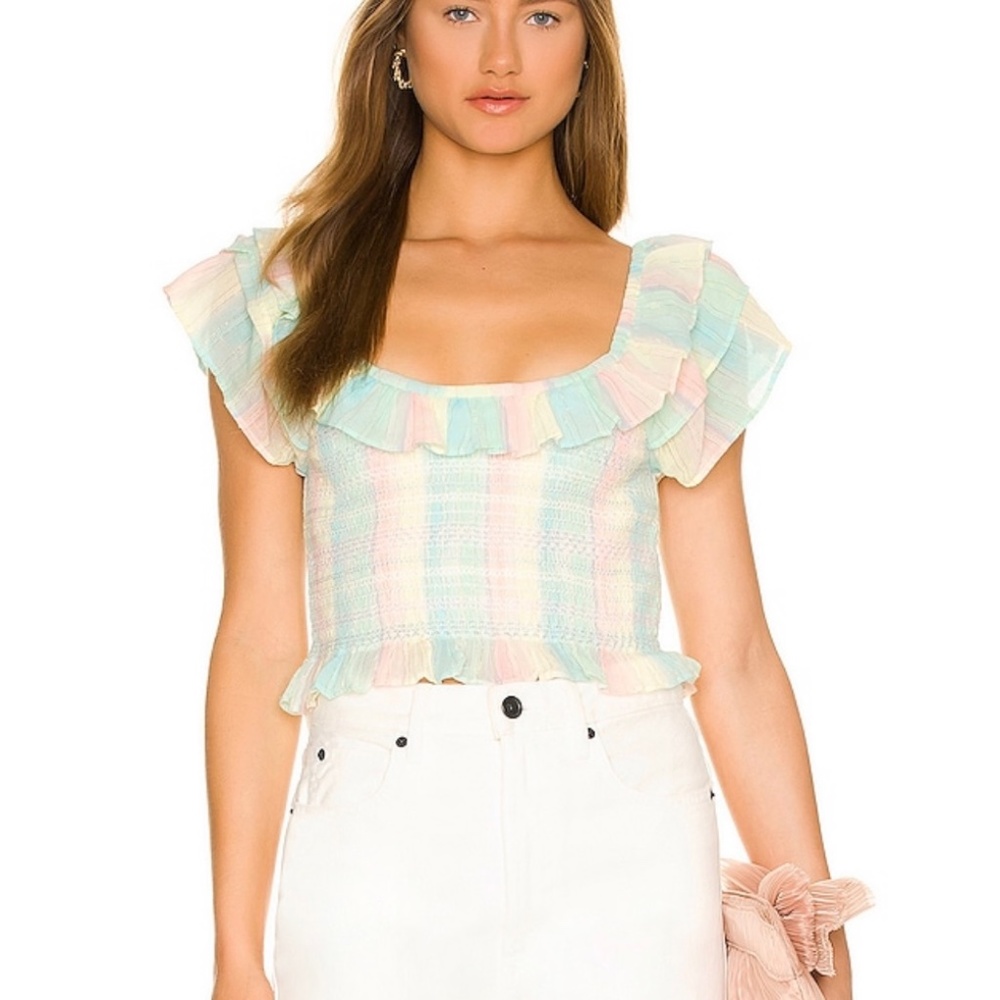 LOVESHACKFANCY saba crop top
